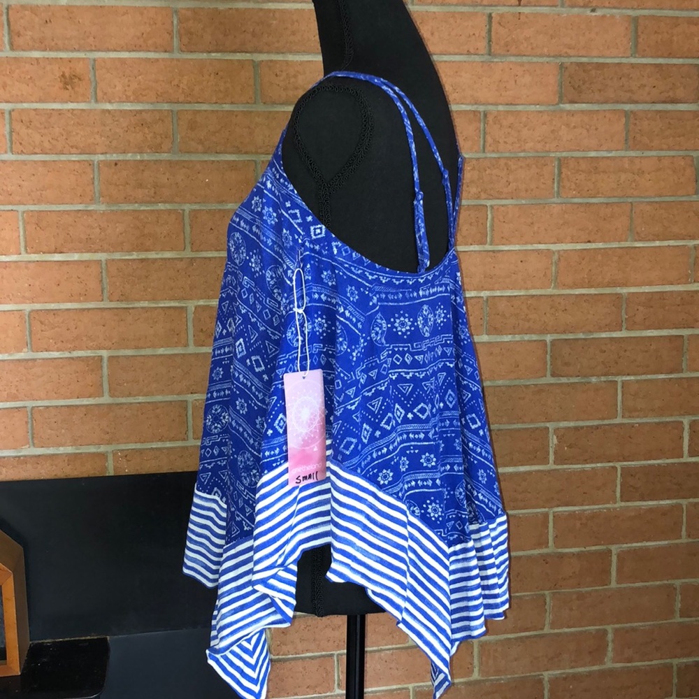 💙ONE THE LAND💙STRAPPY HANDKERCHIEF TOP💙 - Picture 3 of 7